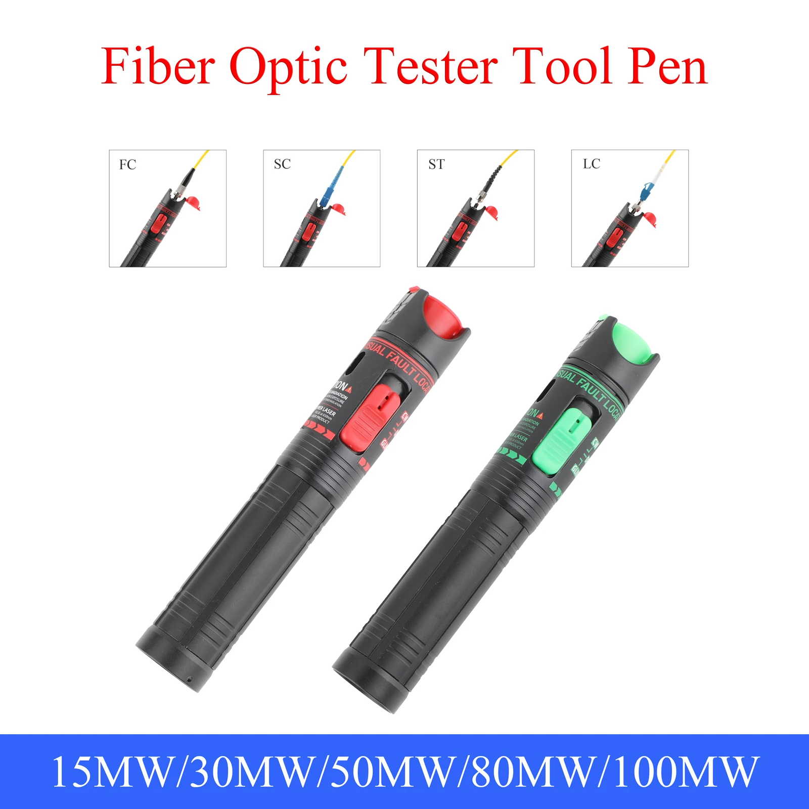 Rechargeable fiber tester tool kit 15mW/30mW/50mW/80mW/100mW FTTH Optic Pen SC/FC/ST Red Laser Power Meter
Rechargeable fiber tester tool kit 15mW/30mW/50mW/80mW/100mW FTTH Optic Pen SC/FC/ST Red Laser Power Meter