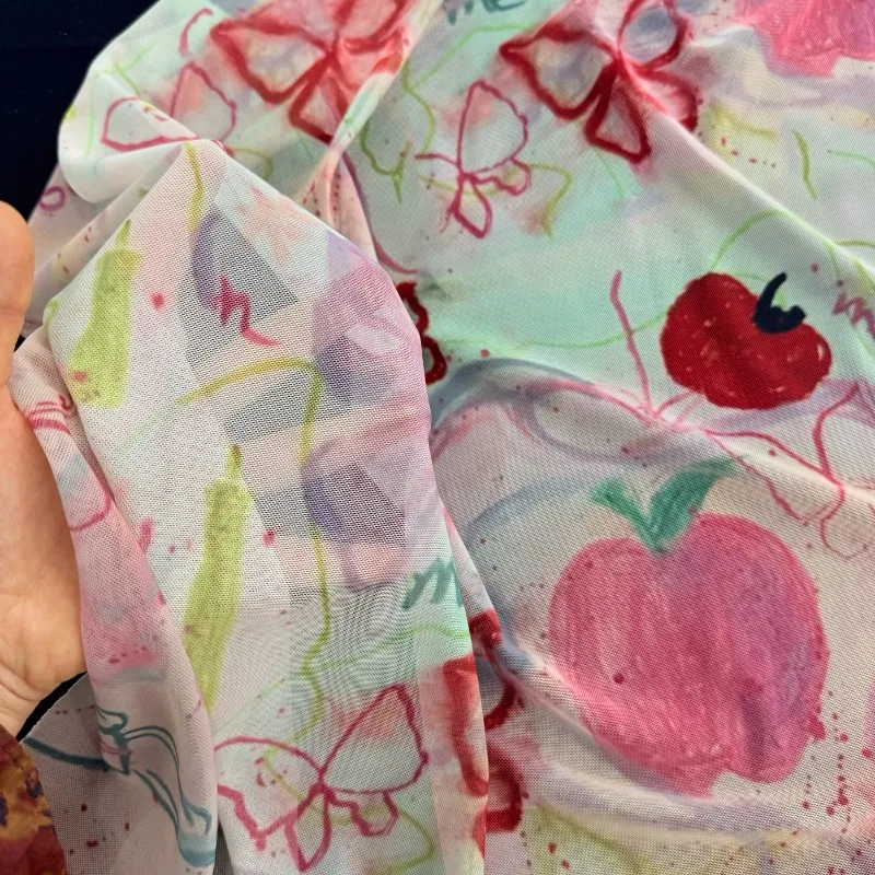 Soft Light Thin Elasticity Mesh Printed Fabric for Dress Coat Clothing Design Handmade Diy By The Meter Cloth Wholesale
Soft Light Thin Elasticity Mesh Printed Fabric for Dress Coat Clothing Design Handmade Diy By The Meter Cloth Wholesale