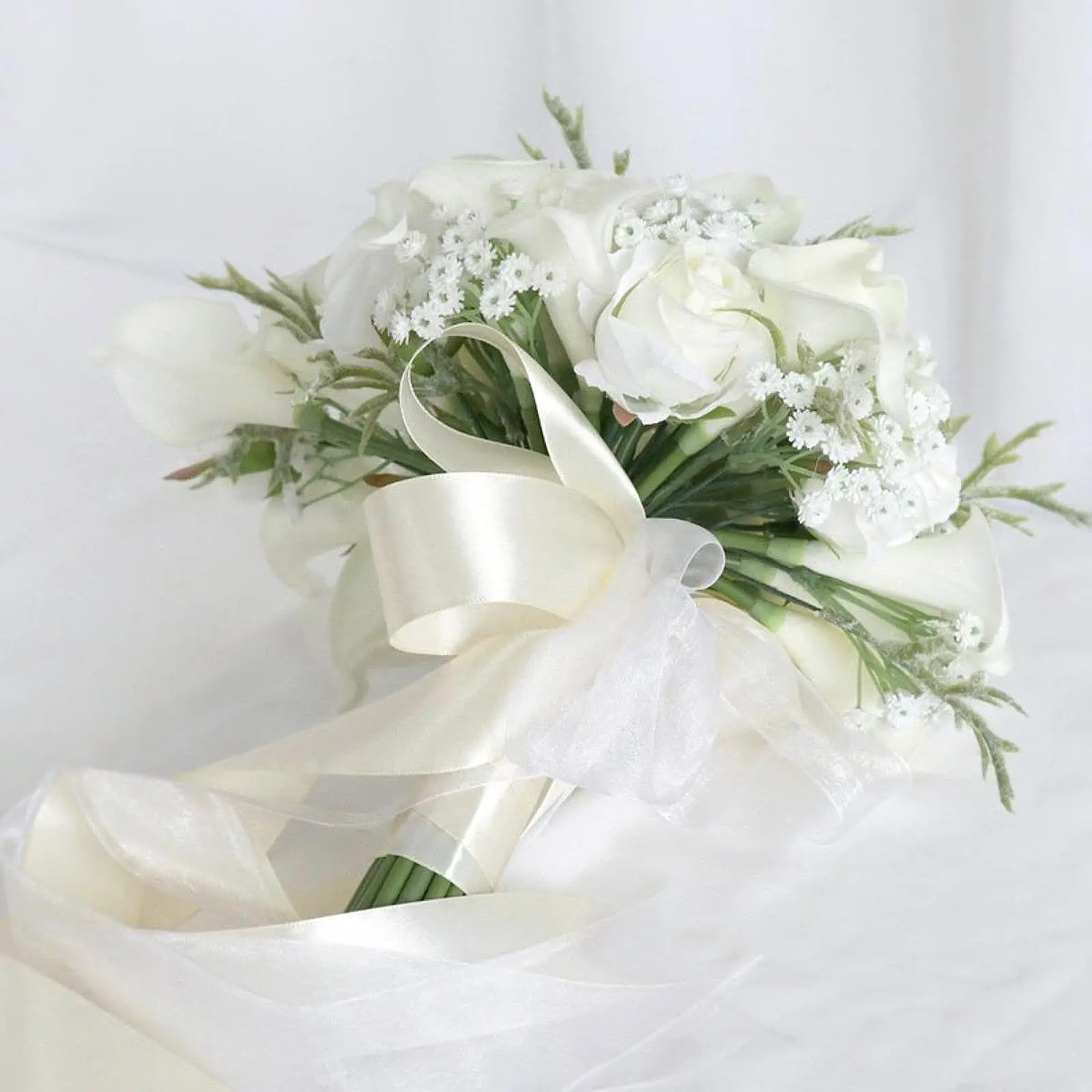 Wedding Bouquet for Bride Realistic Bridesmaids Silk Flower Fake Flowers for Party Bridal Shower Graduation Decoration Ceremony
Wedding Bouquet for Bride Realistic Bridesmaids Silk Flower Fake Flowers for Party Bridal Shower Graduation Decoration Ceremony