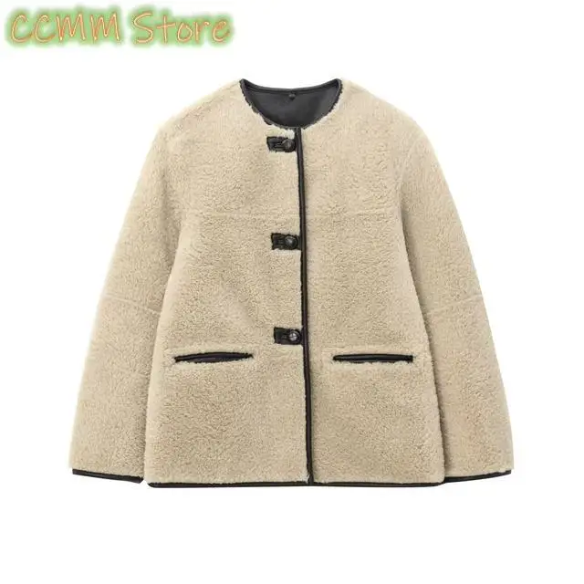 Women's short coat autumn new commuter style beige warm Maillard retro decorative fur jacket
Women's short coat autumn new commuter style beige warm Maillard retro decorative fur jacket