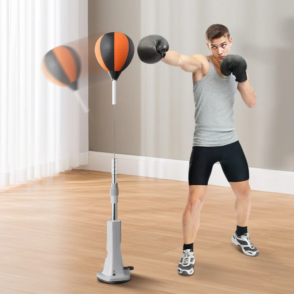 Punching Bag with Stand Speed Bag Height Adjustable Punching Reflex Ball Set for Training Boxing & Fitness
Punching Bag with Stand Speed Bag Height Adjustable Punching Reflex Ball Set for Training Boxing & Fitness
