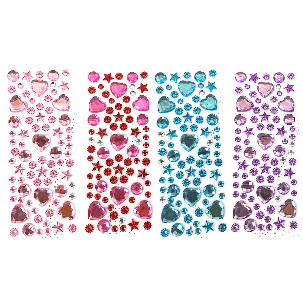 4 Sheets Self Adhesive Diamond Stickers for Scrapbooking Photo Album Kids Rhinestones Decorative Face Jewels Acrylic Material
4 Sheets Self Adhesive Diamond Stickers for Scrapbooking Photo Album Kids Rhinestones Decorative Face Jewels Acrylic Material