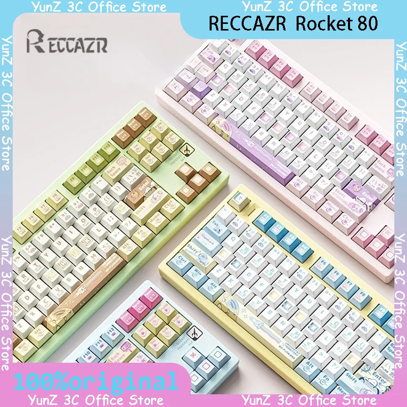 Rocket 80 mechanical keyboard wireless three mode customized aluminum lump RGB 8k electronic sports game keyboard accessories
Rocket 80 mechanical keyboard wireless three mode customized aluminum lump RGB 8k electronic sports game keyboard accessories