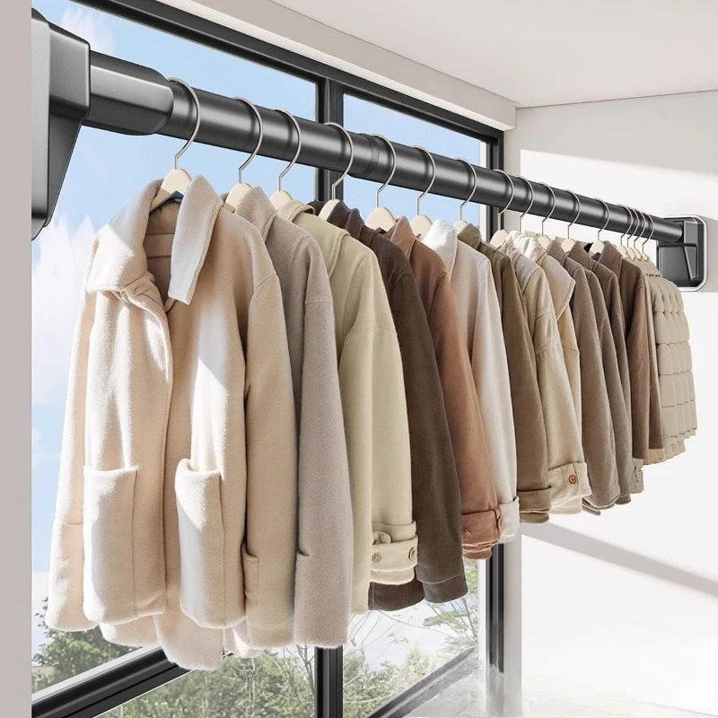 Curtain rod, balcony pole, wall hanging clothes rod, non-punching wardrobe telescopic rod
Curtain rod, balcony pole, wall hanging clothes rod, non-punching wardrobe telescopic rod