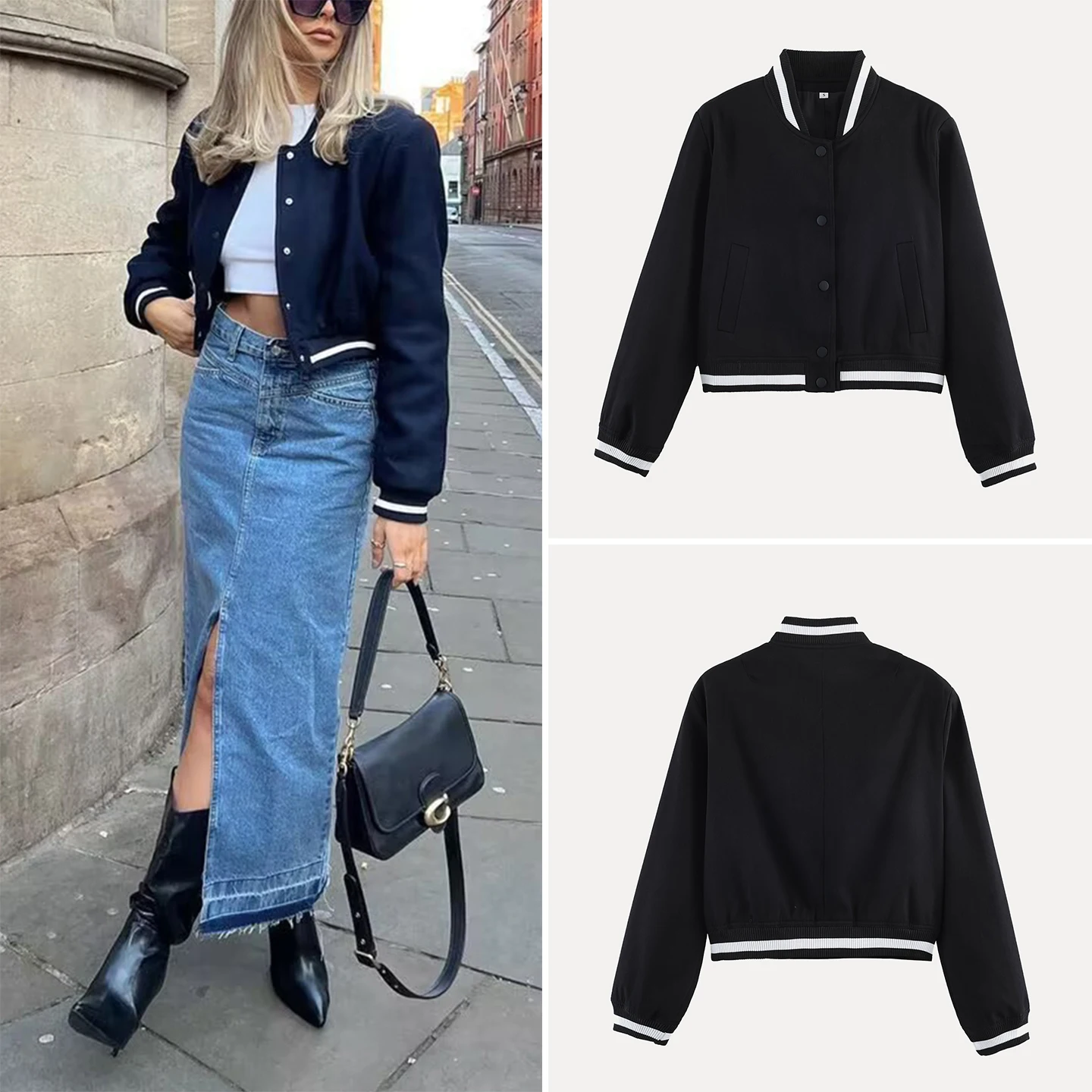 Faionable Casual Loose Commuter Women's Jaet 2026 New Spring Collection Sli Versatile Daily Wear ort Outerwear
Faionable Casual Loose Commuter Women's Jaet 2026 New Spring Collection Sli Versatile Daily Wear ort Outerwear