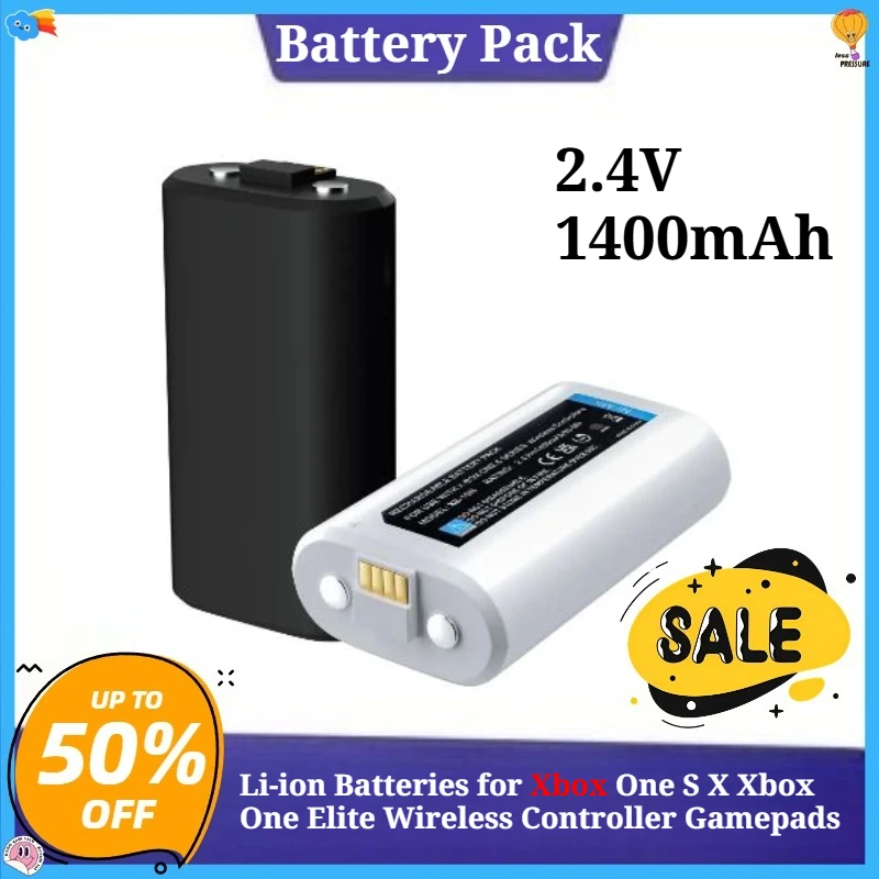 2.4V 1400mAh Battery for Xbox One S X Xbox One Elite Wireless Controller Gamepads 2PCS Li-ion Batteries
2.4V 1400mAh Battery for Xbox One S X Xbox One Elite Wireless Controller Gamepads 2PCS Li-ion Batteries
