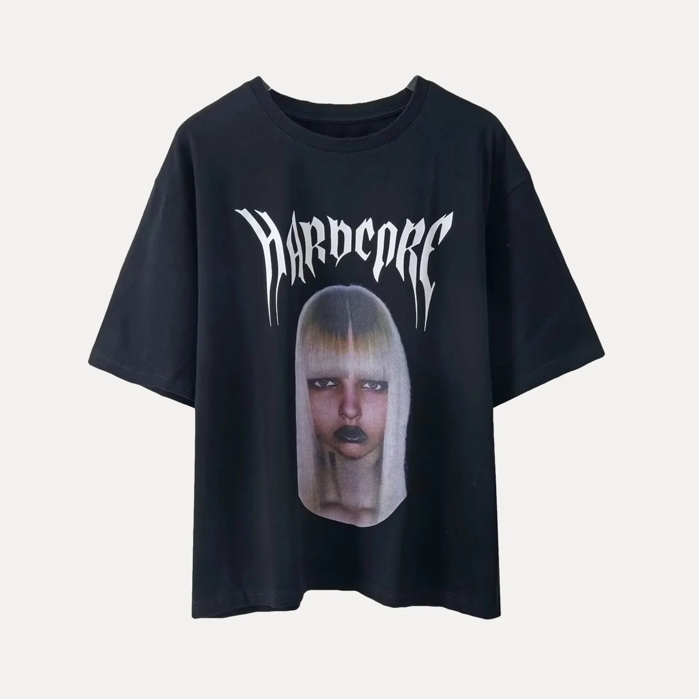 Summer 2025 Women's Street Sle T-irt Letter Portrait Print ort Sve round Ne Casual Loose Fit Polyester Fiber 
Summer 2025 Women's Street Sle T-irt Letter Portrait Print ort Sve round Ne Casual Loose Fit Polyester Fiber