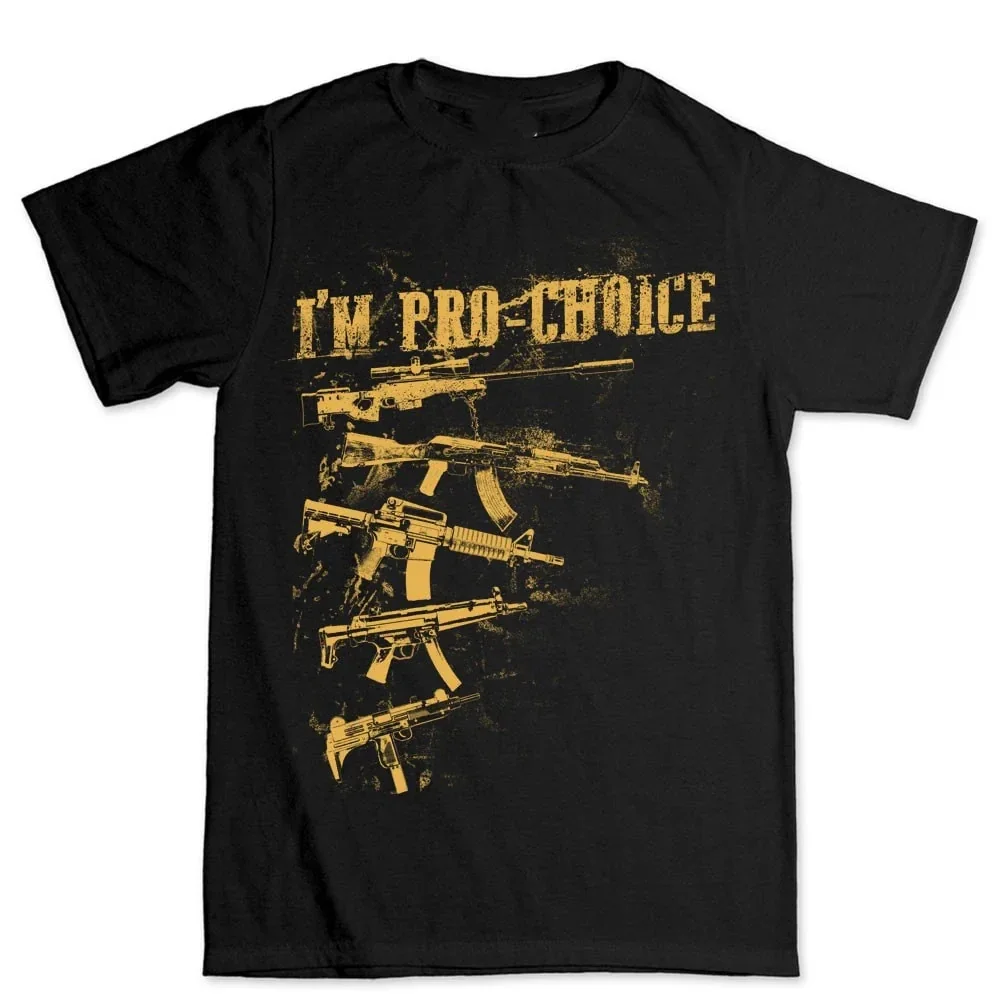 I'm Pro Choice - 2nd Amendment Patriot Gun T-Shirt 100% Cotton O-Neck Short Sleeve Summer Casual Mens T-shirt Size S-3XL
I'm Pro Choice - 2nd Amendment Patriot Gun T-Shirt 100% Cotton O-Neck Short Sleeve Summer Casual Mens T-shirt Size S-3XL