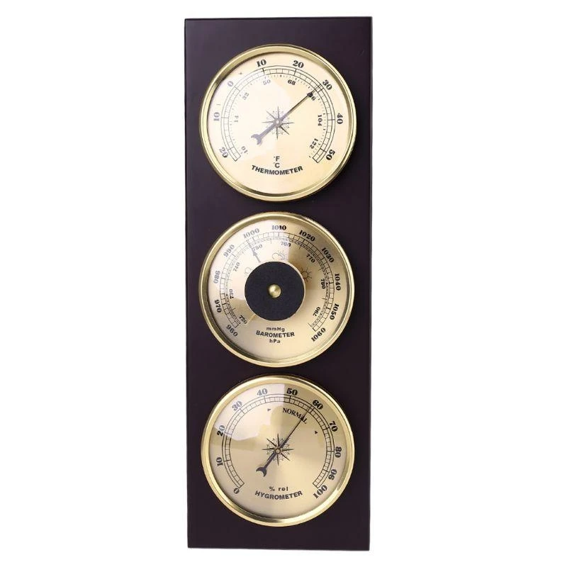 Wall Mounted Barometer,3Pcs/Set Thermometer Barometer Hygrometer with Wooden Frame Base Ornaments
Wall Mounted Barometer,3Pcs/Set Thermometer Barometer Hygrometer with Wooden Frame Base Ornaments