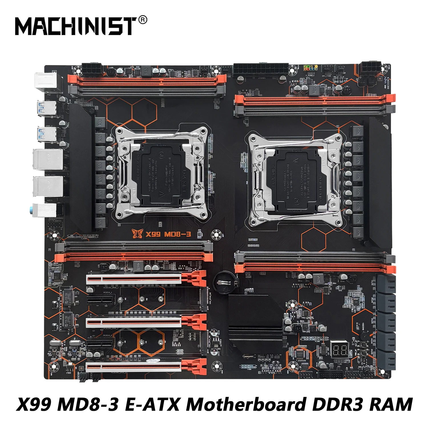 МАШИНИСТ MD8-3 X99 Материнская плата с поддержкой двух процессора Xeon E5 V3 Память DDR3 Восемь каналов SATA 3.0 USB3.0
МАШИНИСТ MD8-3 X99 Материнская плата с поддержкой двух процессора Xeon E5 V3 Память DDR3 Восемь каналов SATA 3.0 USB3.0