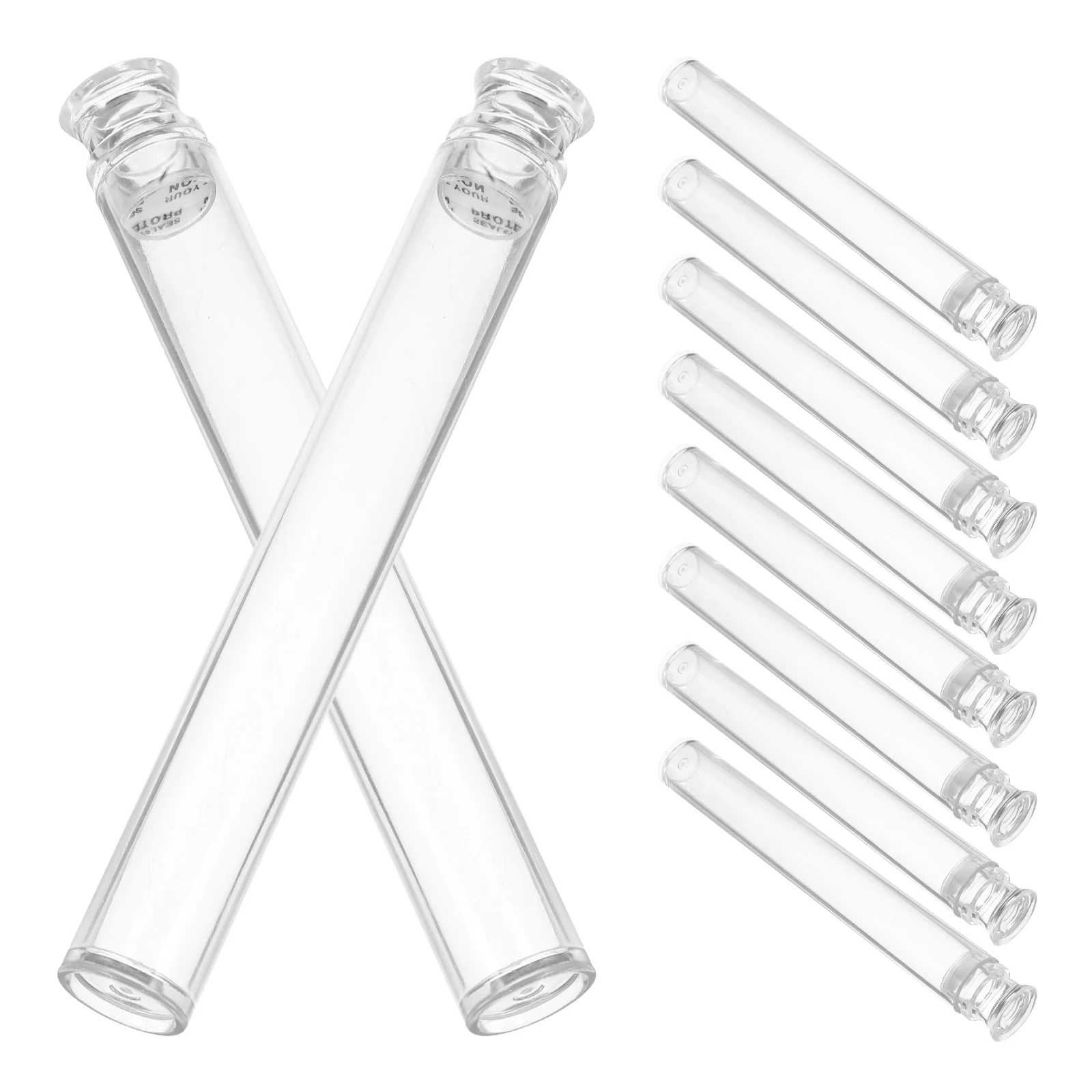 10pcs Acrylic Test Tubes Transparent Incense Storage Tubes Wooden Covers S Samples Sealed Containers Portable
10pcs Acrylic Test Tubes Transparent Incense Storage Tubes Wooden Covers S Samples Sealed Containers Portable
