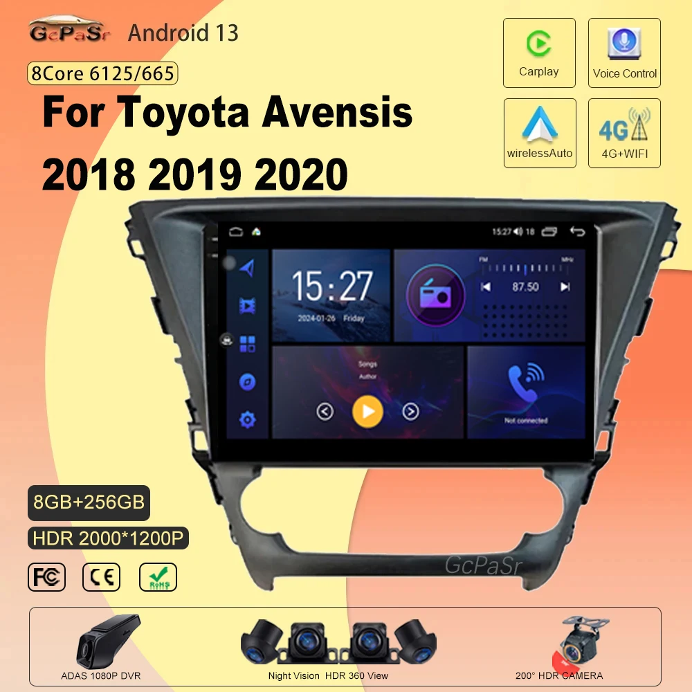 Car Radio For Toyota Avensis 2018 2019 2020 Car Radio Android Auto Carplay Multimedia Player Navigation GPS Stereo No 2 Din DVD
Car Radio For Toyota Avensis 2018 2019 2020 Car Radio Android Auto Carplay Multimedia Player Navigation GPS Stereo No 2 Din DVD