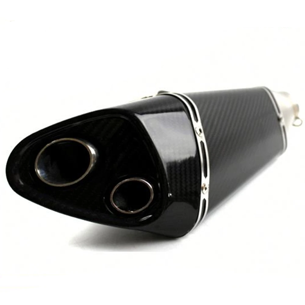 FCMUN187 51MM Diameter Universal Motorcycle Exhaust Two Outlet Full Carbon Muffler
FCMUN187 51MM Diameter Universal Motorcycle Exhaust Two Outlet Full Carbon Muffler