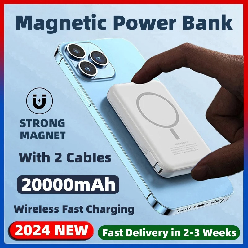 20000mAh Магнитное мобильное питание Беспроводное мобильное зарядное устройство для iPhone 16 15 14 13 12 11 Внешние вспомогательные батареи Samsung
20000mAh Магнитное мобильное питание Беспроводное мобильное зарядное устройство для iPhone 16 15 14 13 12 11 Внешние вспомогательные батареи Samsung