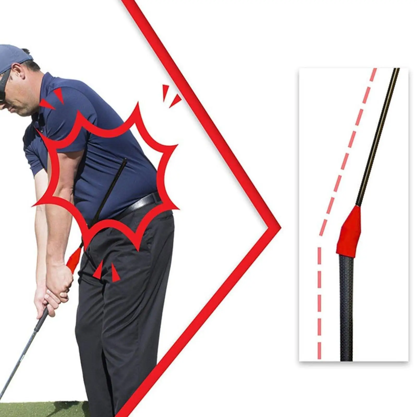 Golf Swing Training Aid Compact Alignment Stick Comfortable Grip Rod for Golfing Accessories
Golf Swing Training Aid Compact Alignment Stick Comfortable Grip Rod for Golfing Accessories