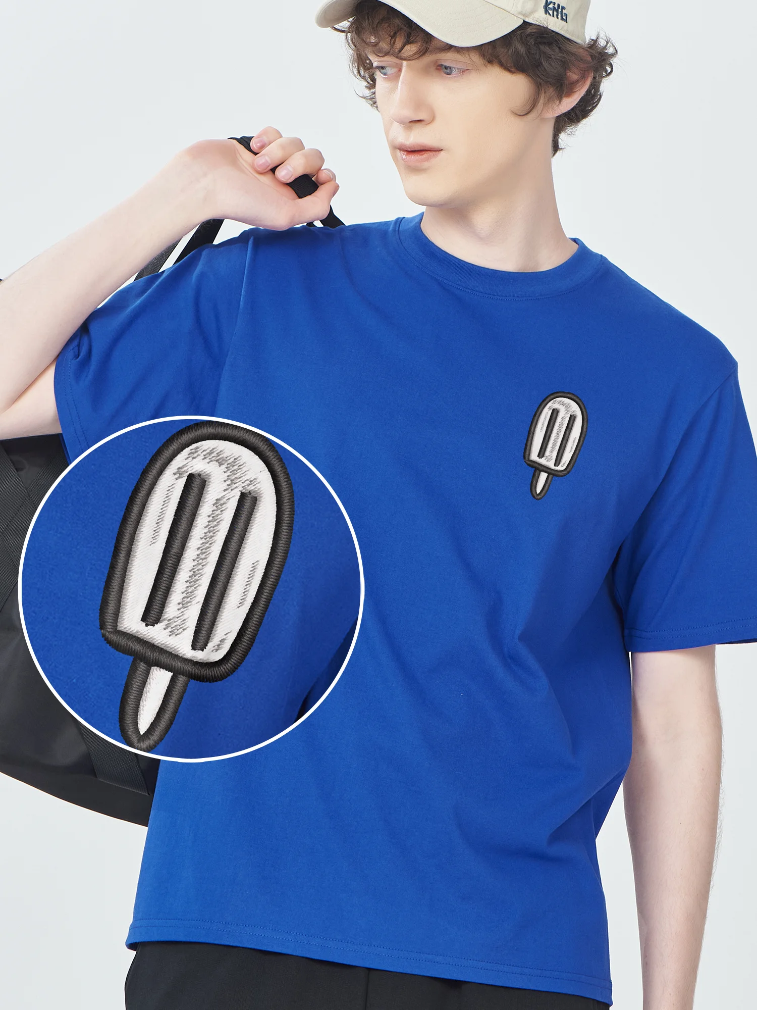 Ice Cream Shape Embroidered T shirts For Men Women High Quality Fashion Casual Comfortable and Breathable Short Sleeve
Ice Cream Shape Embroidered T shirts For Men Women High Quality Fashion Casual Comfortable and Breathable Short Sleeve