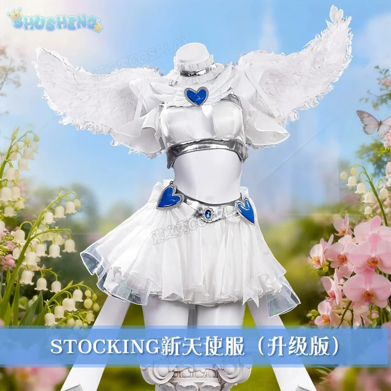 Anime New Panty Stocking with Garterbelt Stockiel Anarchy Stocking Cosplay Costume Angel Skirt Wings Halloween for Women Girls
Anime New Panty Stocking with Garterbelt Stockiel Anarchy Stocking Cosplay Costume Angel Skirt Wings Halloween for Women Girls