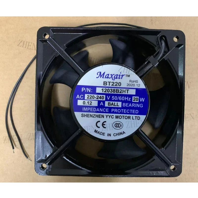 S New for Maxair BT220 12038B2HT AC 220-240V 50/60Hz 0.12A 2 Wire cooling fan#QW
S New for Maxair BT220 12038B2HT AC 220-240V 50/60Hz 0.12A 2 Wire cooling fan#QW