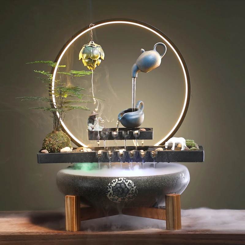 Smoke Cascade Incense Ornaments Home Decorations Buddha Waterfall Backflow Burners Zen Water Porta Incienso Decoration Base
Smoke Cascade Incense Ornaments Home Decorations Buddha Waterfall Backflow Burners Zen Water Porta Incienso Decoration Base