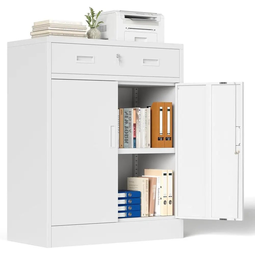 36 High Metal Storage Cabinet with Locks, Adjustable Shelves for Home, Office, and Garage, White
36 High Metal Storage Cabinet with Locks, Adjustable Shelves for Home, Office, and Garage, White