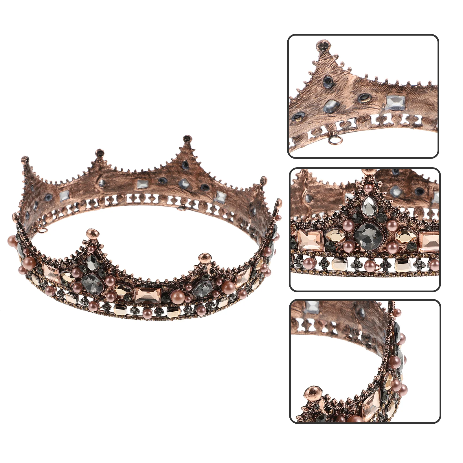 Black Bridal Tiara Retro Decor Bride Hair Jewelry Wedding Accessory Chic Crown Fashion Glass Queen Women's
Black Bridal Tiara Retro Decor Bride Hair Jewelry Wedding Accessory Chic Crown Fashion Glass Queen Women's