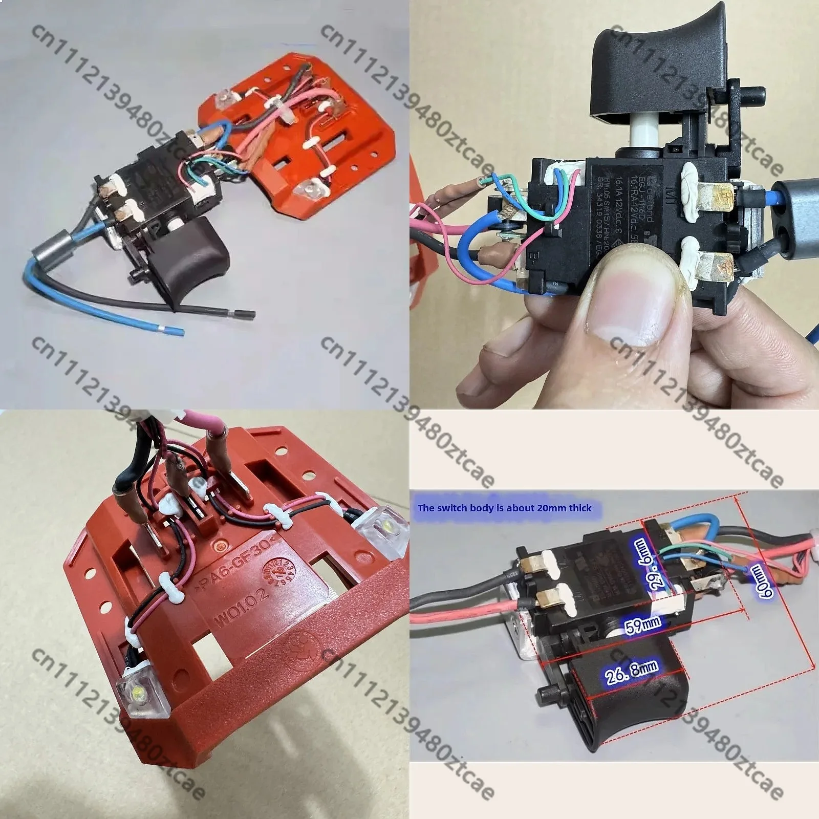 Electric Drill Power Switch Replacement for 12V Cordless Hand Drill Tool Parts
Electric Drill Power Switch Replacement for 12V Cordless Hand Drill Tool Parts