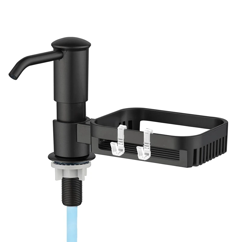ABNO-Soap Dispenser For Kitchen Sink, Built In Soap Dispenser Pump With Sponge Holder, Under Counter ABS Pump Heads
ABNO-Soap Dispenser For Kitchen Sink, Built In Soap Dispenser Pump With Sponge Holder, Under Counter ABS Pump Heads