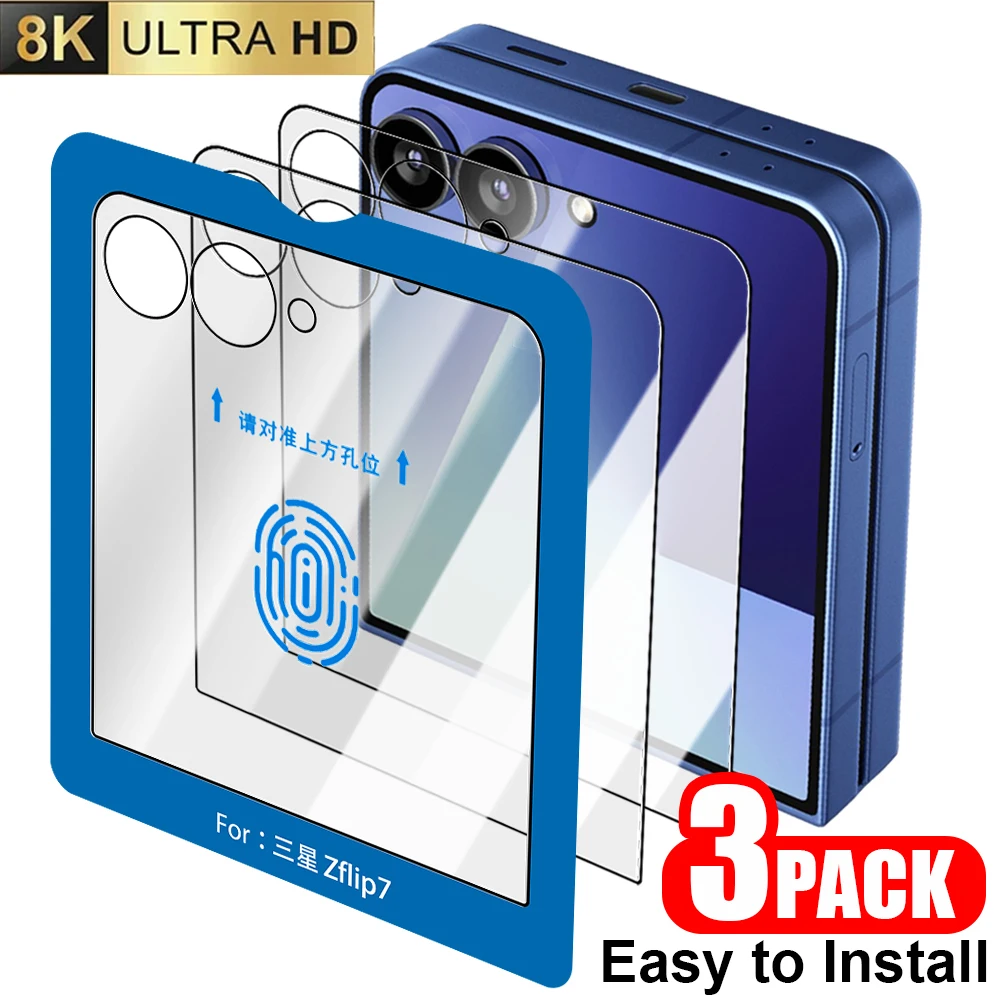 1-3Pack Easy Install Outer Tempered Glass For Samsung Galaxy Z Flip 7 5G Screen Protector Cover For ZFlip7 Flip7 Protective Film
1-3Pack Easy Install Outer Tempered Glass For Samsung Galaxy Z Flip 7 5G Screen Protector Cover For ZFlip7 Flip7 Protective Film