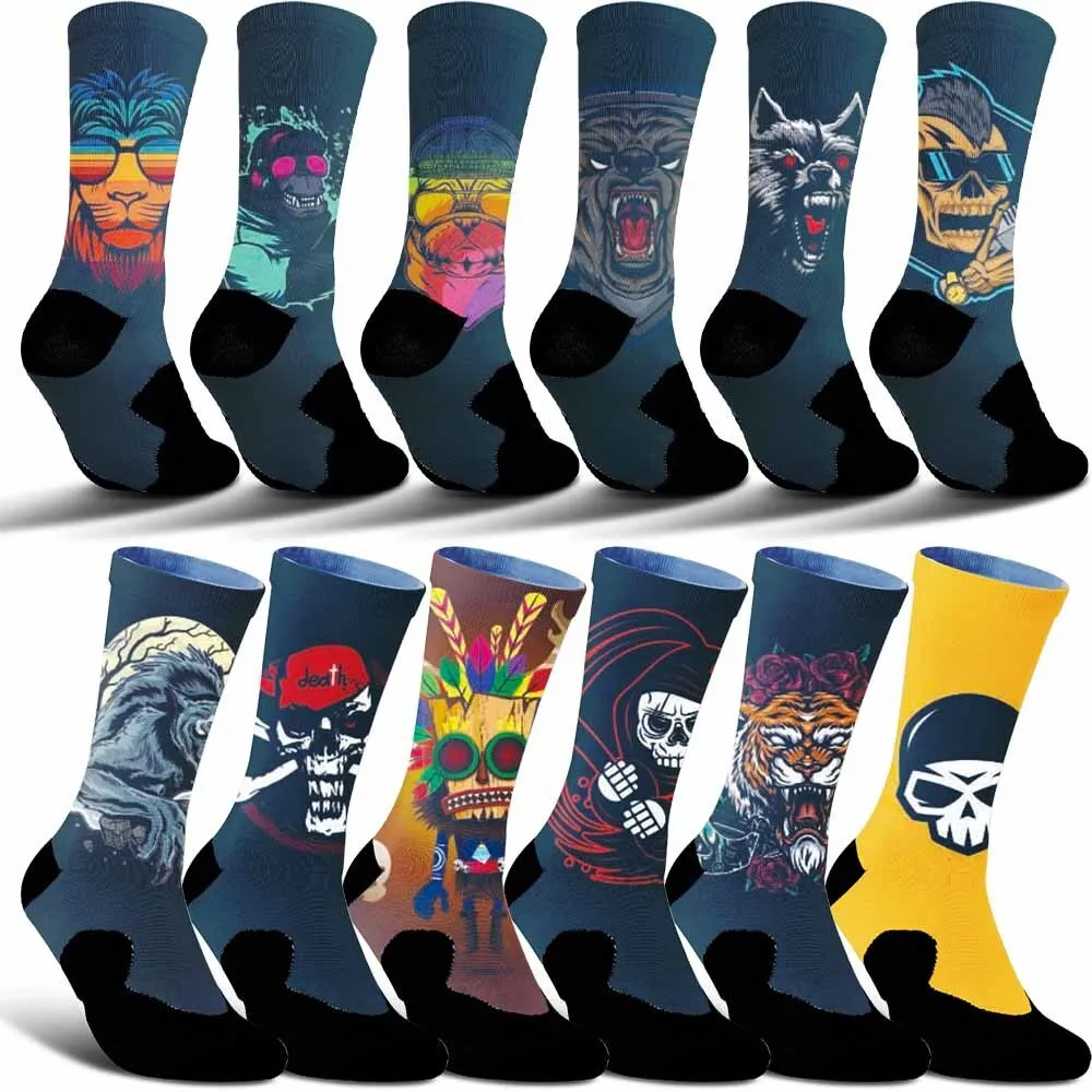 Terrifying red eye wolf head pattern sports cycling socks,breathable,sweat absorbing,durable,high elasticity,the best rider gift
Terrifying red eye wolf head pattern sports cycling socks,breathable,sweat absorbing,durable,high elasticity,the best rider gift