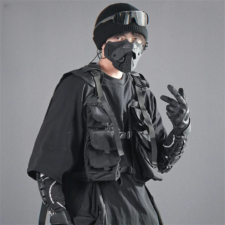 Тактический жилет Techwear, мужской функциональный жилет-карго, пальто без рукавов, куртка в стиле милитари, повседневный жилет, дышащий жилет с несколькими карманами
Тактический жилет Techwear, мужской функциональный жилет-карго, пальто без рукавов, куртка в стиле милитари, повседневный жилет, дышащий жилет с несколькими карманами