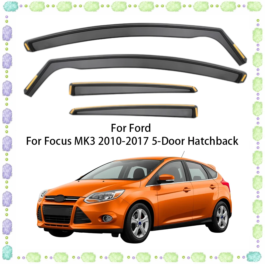 4pcs For Ford For Focus MK3 5-Door 2010-2017 Hatchback In-Channel Window Wind Deflectors Tinted
4pcs For Ford For Focus MK3 5-Door 2010-2017 Hatchback In-Channel Window Wind Deflectors Tinted