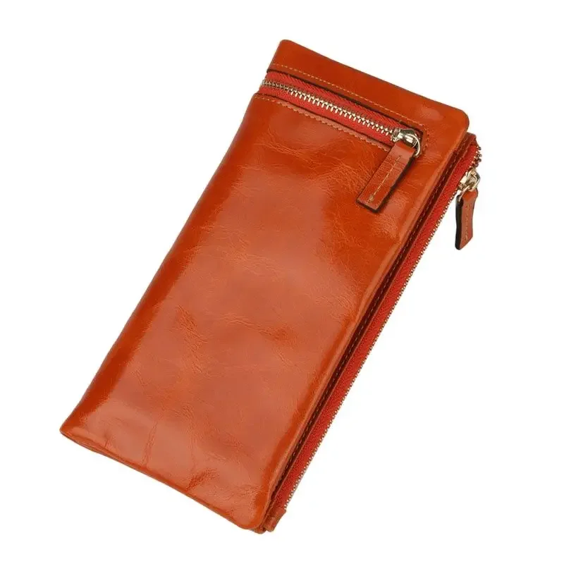 Luxury Women Wallets Long Genuine Leather Purse Oil Leather Female Wallet Casual Carteira Feminina
Luxury Women Wallets Long Genuine Leather Purse Oil Leather Female Wallet Casual Carteira Feminina