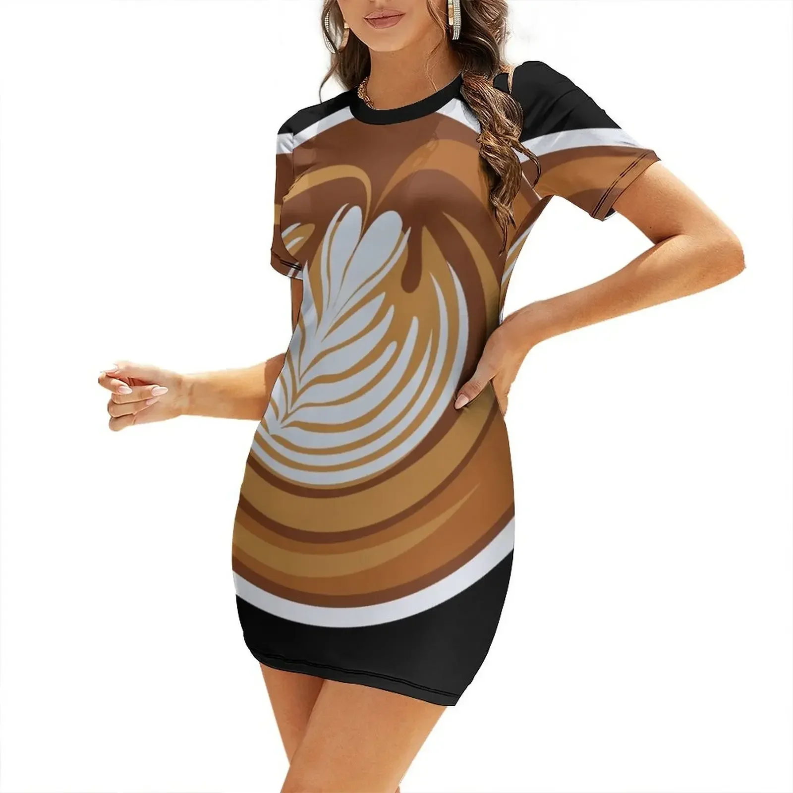 Cup-a-Cappuccino Short-Sleeved Dress cute dress elegant party dresses for women 2026
Cup-a-Cappuccino Short-Sleeved Dress cute dress elegant party dresses for women 2026
