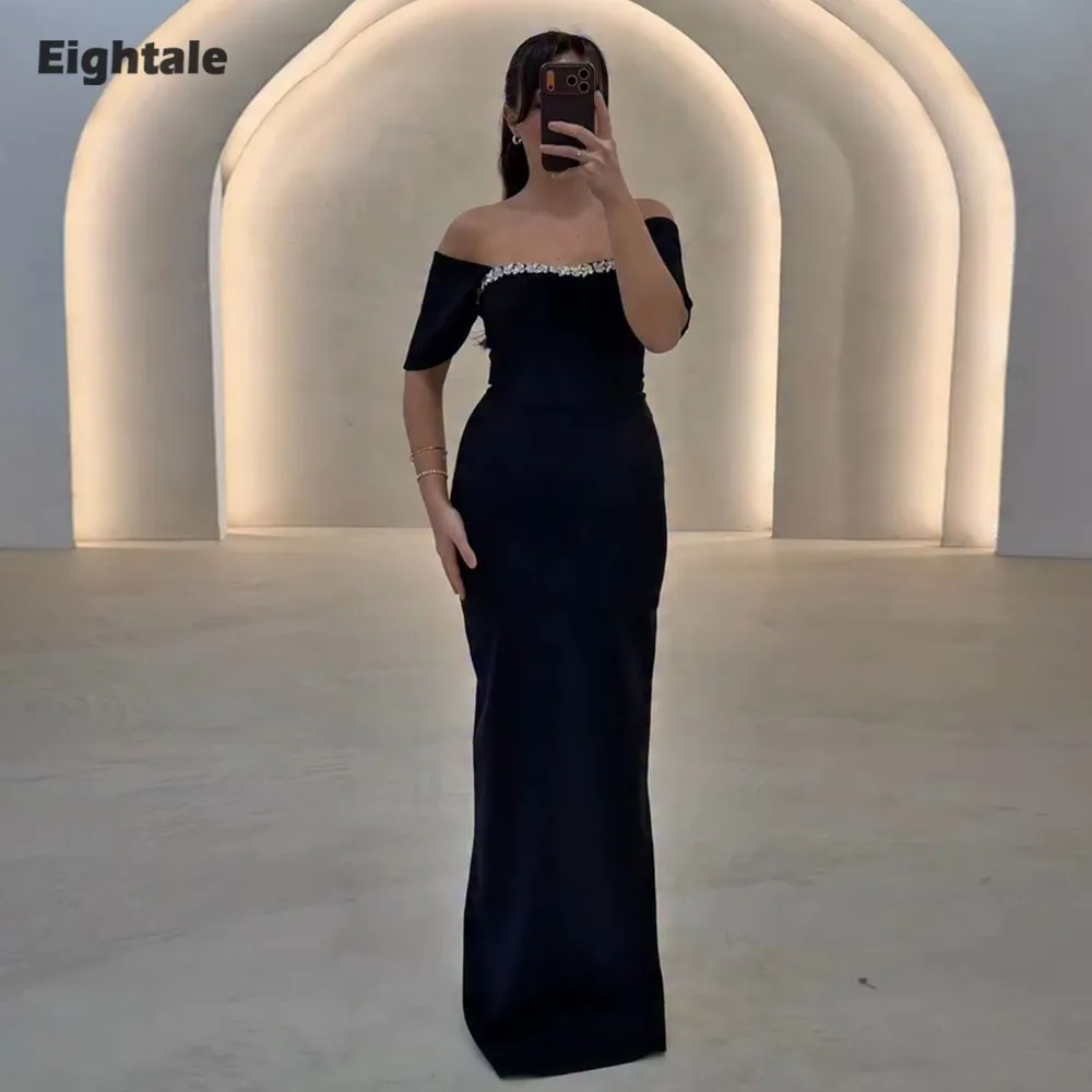 Eightale Arabic Evening Dress Scoop Prom Gown Customized Beaded off the Shoulder Muslim Mermaid Pink Wedding Party Dress
Eightale Arabic Evening Dress Scoop Prom Gown Customized Beaded off the Shoulder Muslim Mermaid Pink Wedding Party Dress