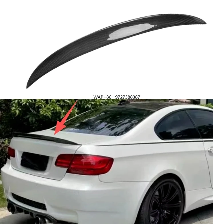 E92 Carbon Fiber Car Spoiler for 2006-2013 3 Series 2-Door E92/E92 M3 P Style Carbon Fiber Rear Trunk Spoiler
E92 Carbon Fiber Car Spoiler for 2006-2013 3 Series 2-Door E92/E92 M3 P Style Carbon Fiber Rear Trunk Spoiler