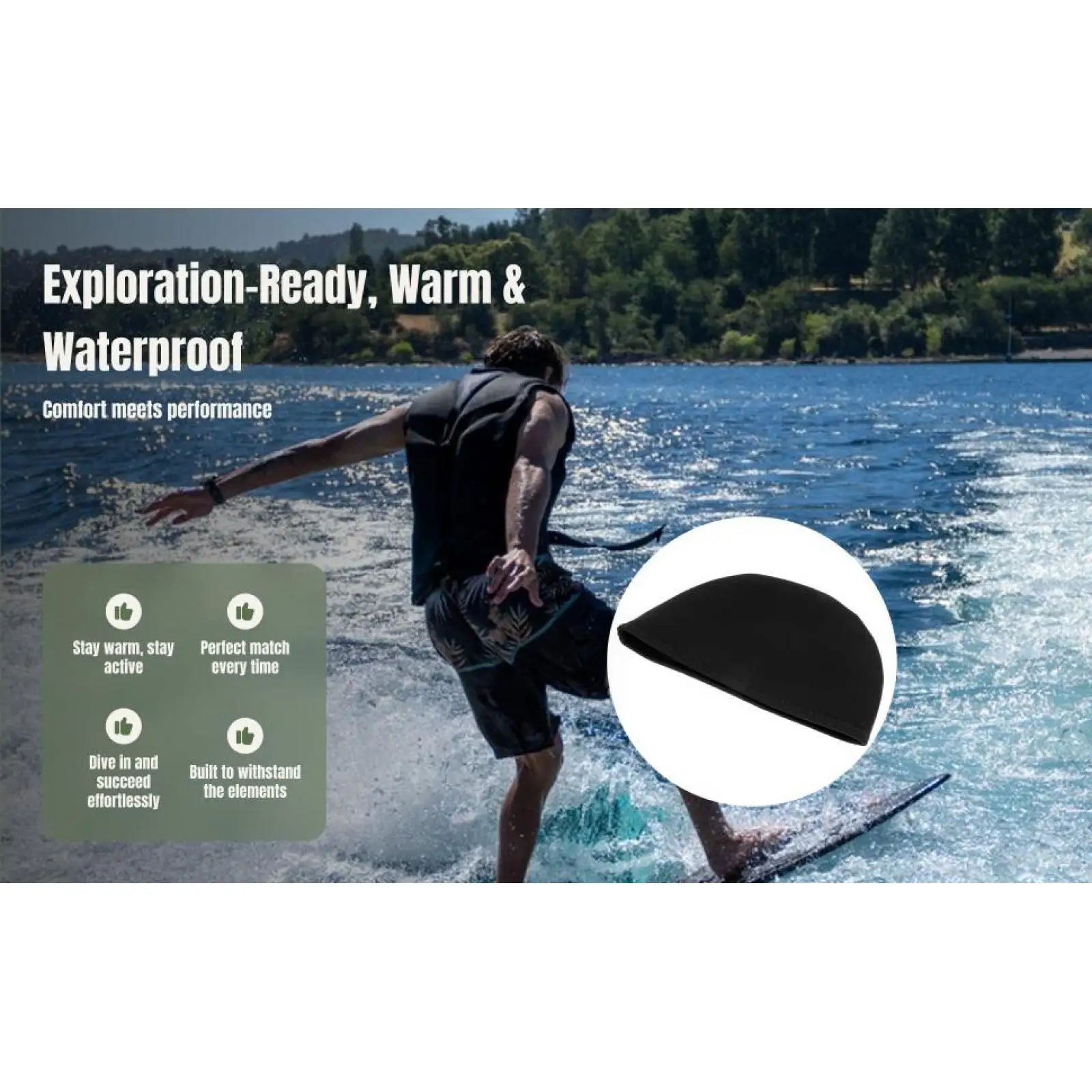 2mm Neoprene Surfing Beanie Warm Stretch Wetsuits Cap for Sailing Wakeboarding Outdoor Sports
2mm Neoprene Surfing Beanie Warm Stretch Wetsuits Cap for Sailing Wakeboarding Outdoor Sports
