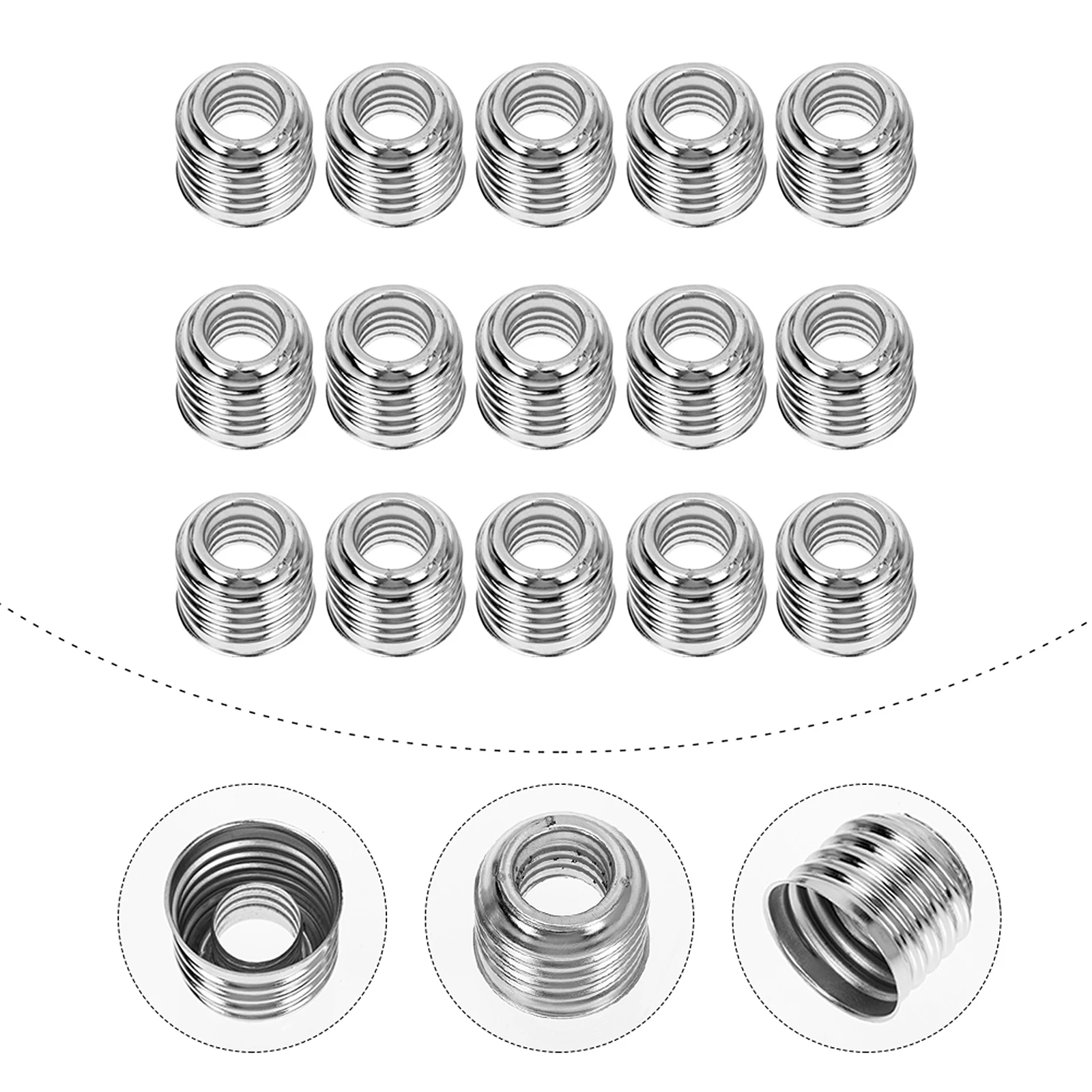 15pcs E14 to E27 Light Bulb Adapter Aluminum LED Base Converters for Garage Workshop LED Light Converter Lamp Bulb Adapter Small
15pcs E14 to E27 Light Bulb Adapter Aluminum LED Base Converters for Garage Workshop LED Light Converter Lamp Bulb Adapter Small
