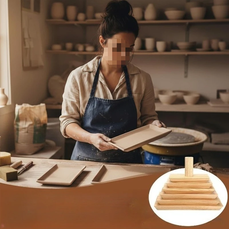 Wooden Ceramic Tools Hand DIY Ceramic Dish Plate Mould Plate Flattening with Handle
Wooden Ceramic Tools Hand DIY Ceramic Dish Plate Mould Plate Flattening with Handle