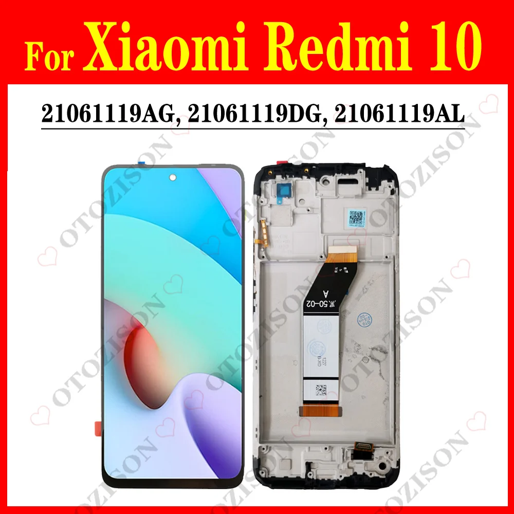ЖК-дисплей для Xiaomi Redmi 10 4G с рамкой, сенсорный экран 21061119AG 21061119DG 21061119AL, сменный ЖК-дисплей с дигитайзером в сборе
ЖК-дисплей для Xiaomi Redmi 10 4G с рамкой, сенсорный экран 21061119AG 21061119DG 21061119AL, сменный ЖК-дисплей с дигитайзером в сборе