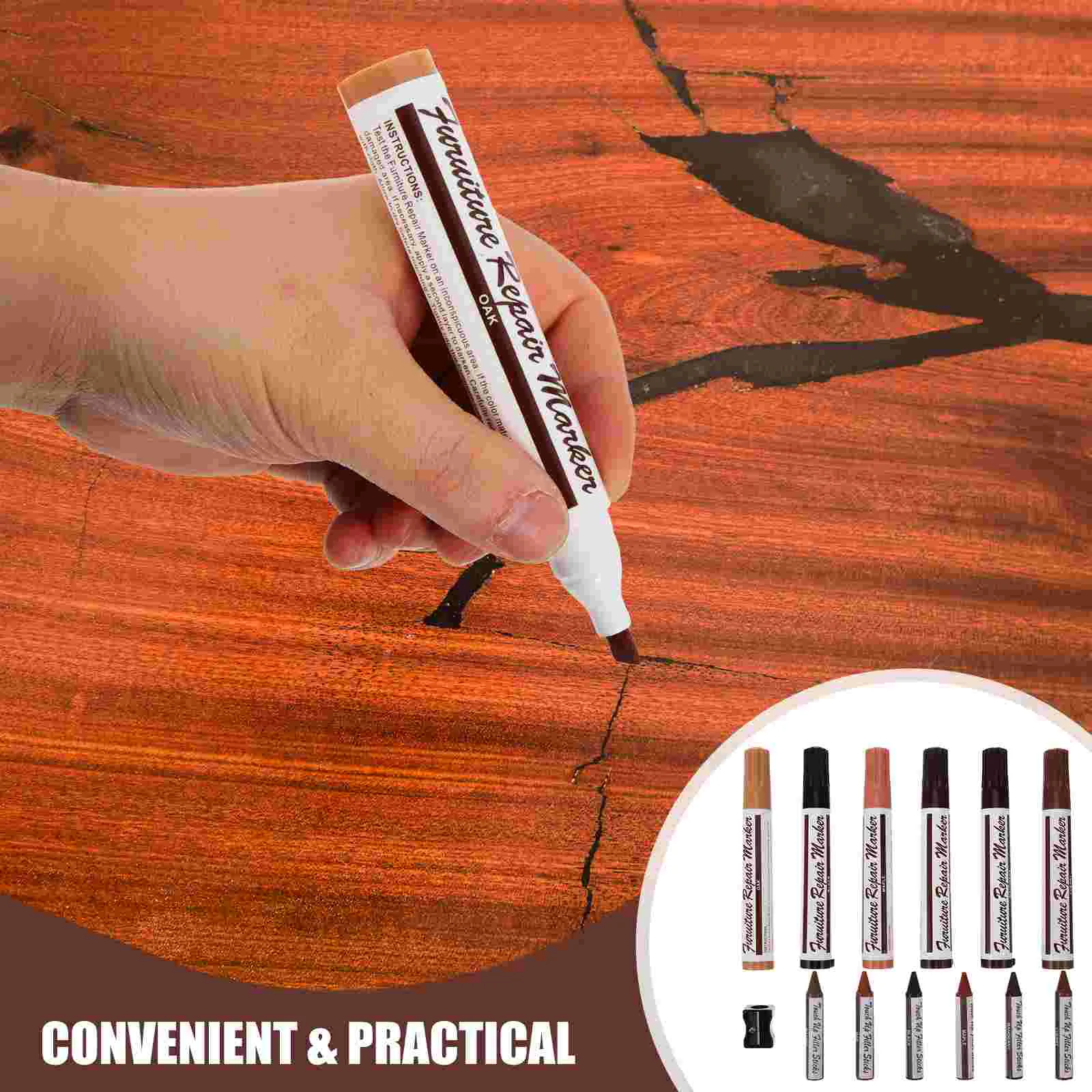 Scratch Repair Pen Paint Multicolor Furniture Repairing Supplies Stain Mark Pens
Scratch Repair Pen Paint Multicolor Furniture Repairing Supplies Stain Mark Pens