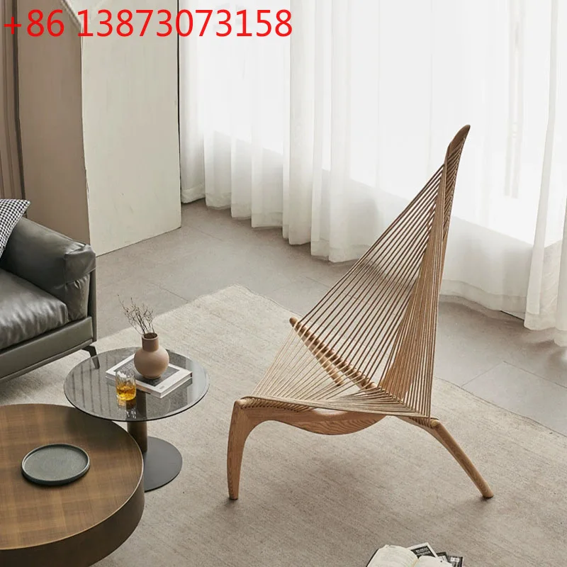 Caesar Blanca Nordic Solid Wood Harp Chair Designer Art Creative Sailing Chair
Caesar Blanca Nordic Solid Wood Harp Chair Designer Art Creative Sailing Chair