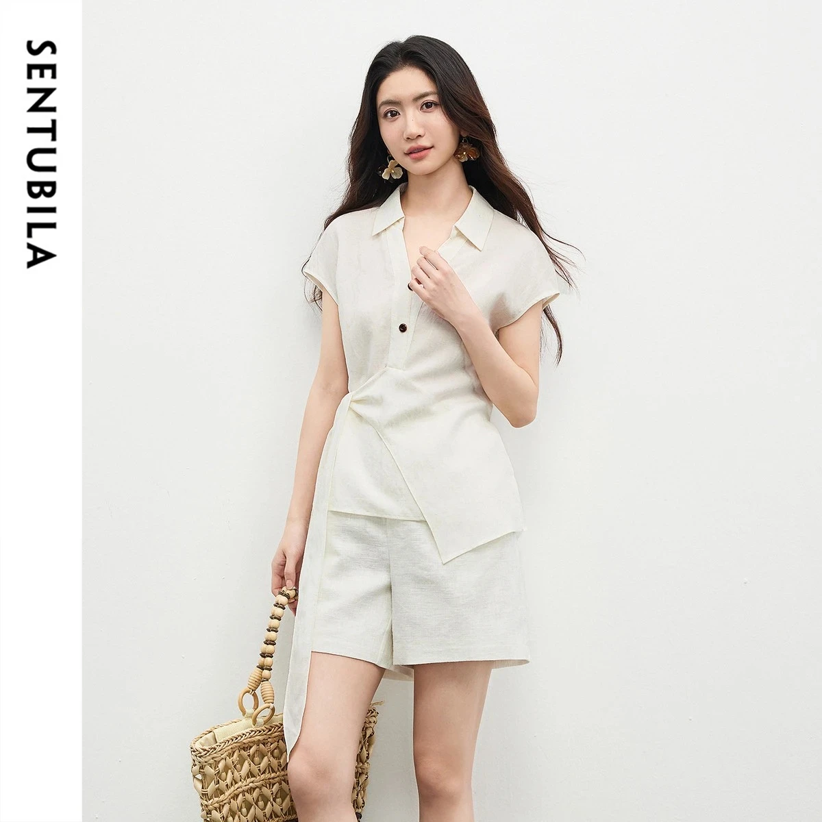 SENTUBILA Summer Line Suit 2 Piece Set Woman Outfits 2026 Womens Matching Sets Short Sleeve Fitted Shirt and Shorts 162ZK6058Z
SENTUBILA Summer Line Suit 2 Piece Set Woman Outfits 2026 Womens Matching Sets Short Sleeve Fitted Shirt and Shorts 162ZK6058Z