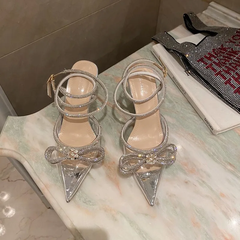 Women's Shoes Exquisite Rhinestone Bow High Heeled Sandals for Woman Elegant French Casual Shoes Designer Shoes Sandalias Mujer
Women's Shoes Exquisite Rhinestone Bow High Heeled Sandals for Woman Elegant French Casual Shoes Designer Shoes Sandalias Mujer