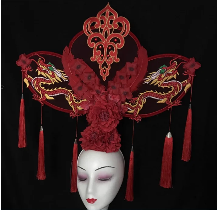 Exaggerated Atmospheric Red Tassel Chinese Style Stage Performance Headwear
Exaggerated Atmospheric Red Tassel Chinese Style Stage Performance Headwear