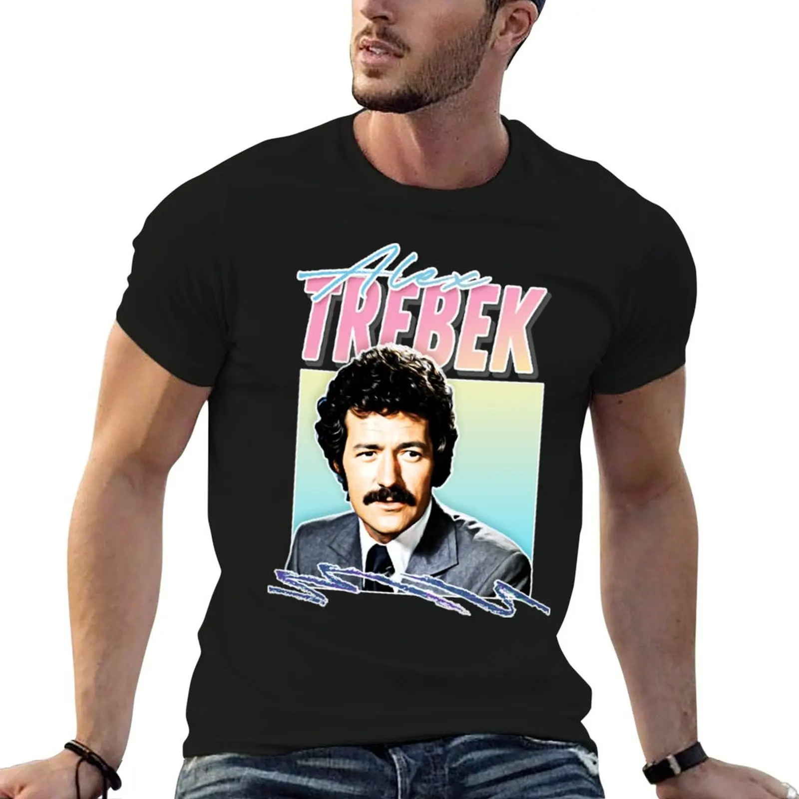 Aesthetic man Trebek cotton tshirt T-Shirt Vintage man shirt t Retro Alex
Aesthetic man Trebek cotton tshirt T-Shirt Vintage man shirt t Retro Alex