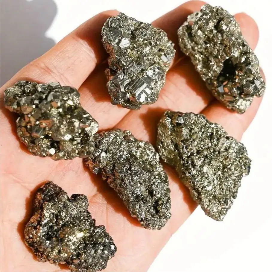 Natural High quality Pyrite Raw Stone Crystal Cluster Rock Mineral Energy Home Decoration Mineral Decoration Specimen Collection
Natural High quality Pyrite Raw Stone Crystal Cluster Rock Mineral Energy Home Decoration Mineral Decoration Specimen Collection