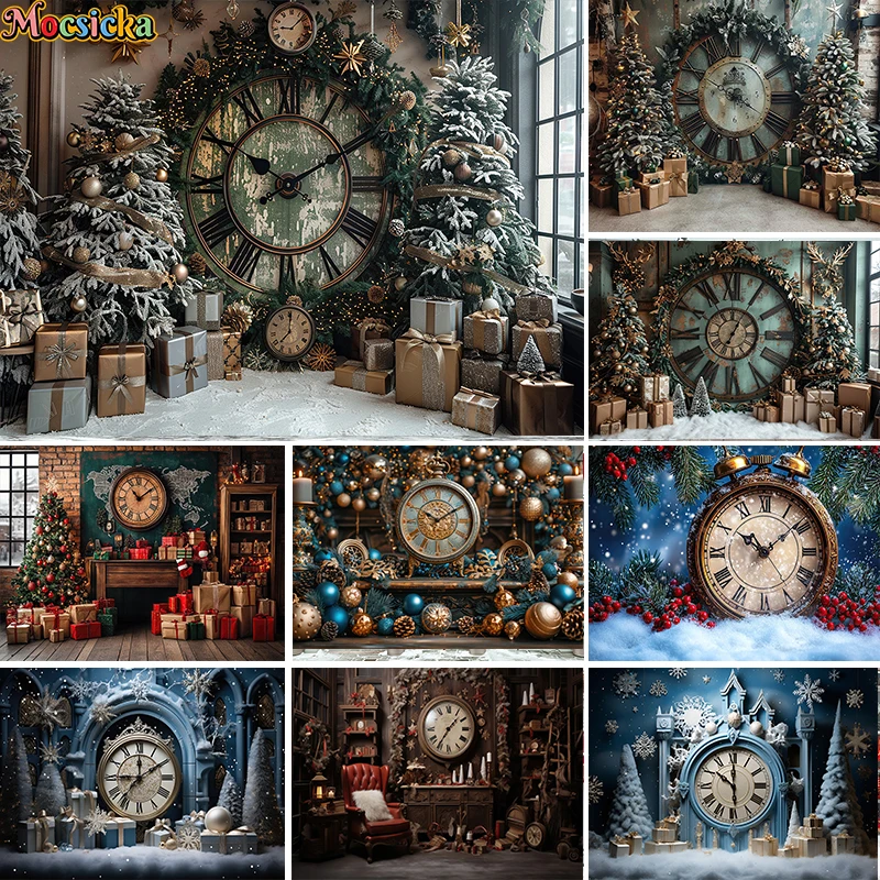 Mocsicka Photography Background Winter Christmas Clock New Year Party Xmas Tree Kids Family Portrait Decor Backdrop Photo Studio
Mocsicka Photography Background Winter Christmas Clock New Year Party Xmas Tree Kids Family Portrait Decor Backdrop Photo Studio