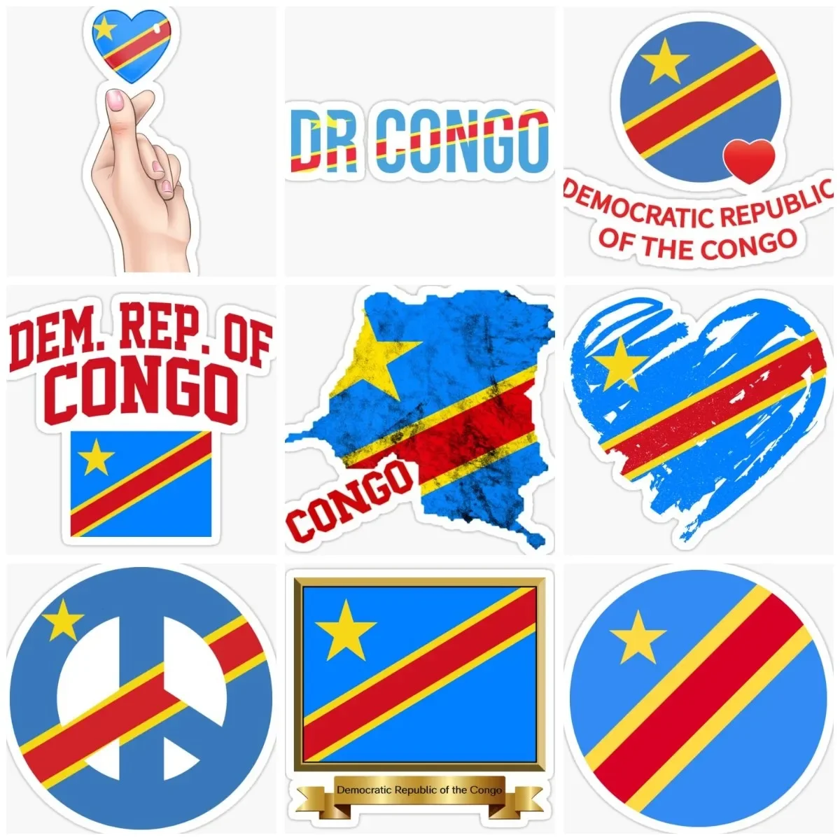 Congolese Flag Map Love Sticker Vinyl Window Wall Truck Car Moto Bicycle Van Glass Helmet Camper Decal Accessories Customizable
Congolese Flag Map Love Sticker Vinyl Window Wall Truck Car Moto Bicycle Van Glass Helmet Camper Decal Accessories Customizable