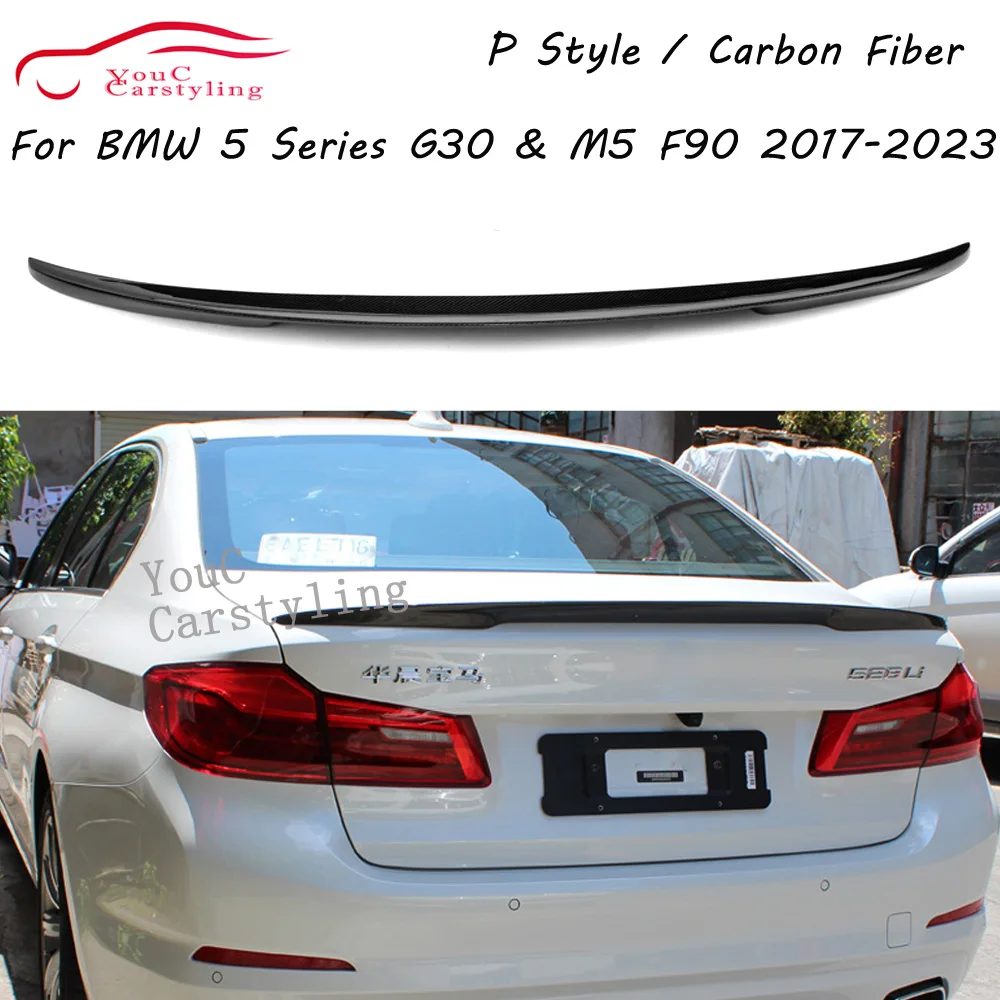 G30 M-performance Style Carbon Fiber Rear Spoiler Wing For BMW 5 Series G30 4-door Sedan Trunk Tail Boot Lip Splitter 2017-2023
G30 M-performance Style Carbon Fiber Rear Spoiler Wing For BMW 5 Series G30 4-door Sedan Trunk Tail Boot Lip Splitter 2017-2023