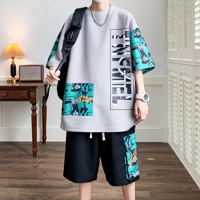 2026 Men's Tracksuit 2 Piece O-neck Short Sleeve Shirt Shorts Set Men's Running Suit LooseT Shirts Summer Man Clothing New
2026 Men's Tracksuit 2 Piece O-neck Short Sleeve Shirt Shorts Set Men's Running Suit LooseT Shirts Summer Man Clothing New